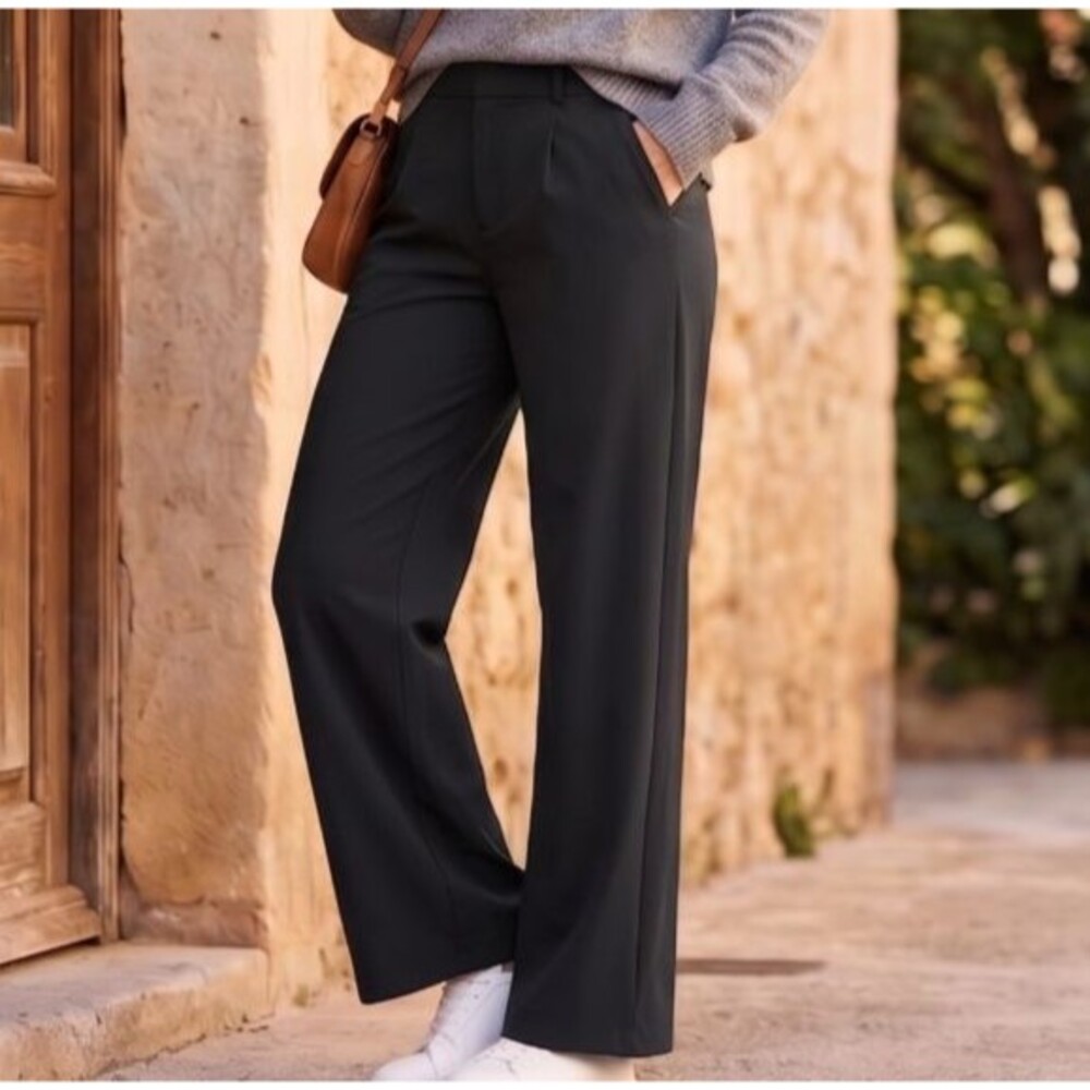 Halara Flex DayStretch High Waist Pull On Pants Black Large Tall 33.5 Inseam